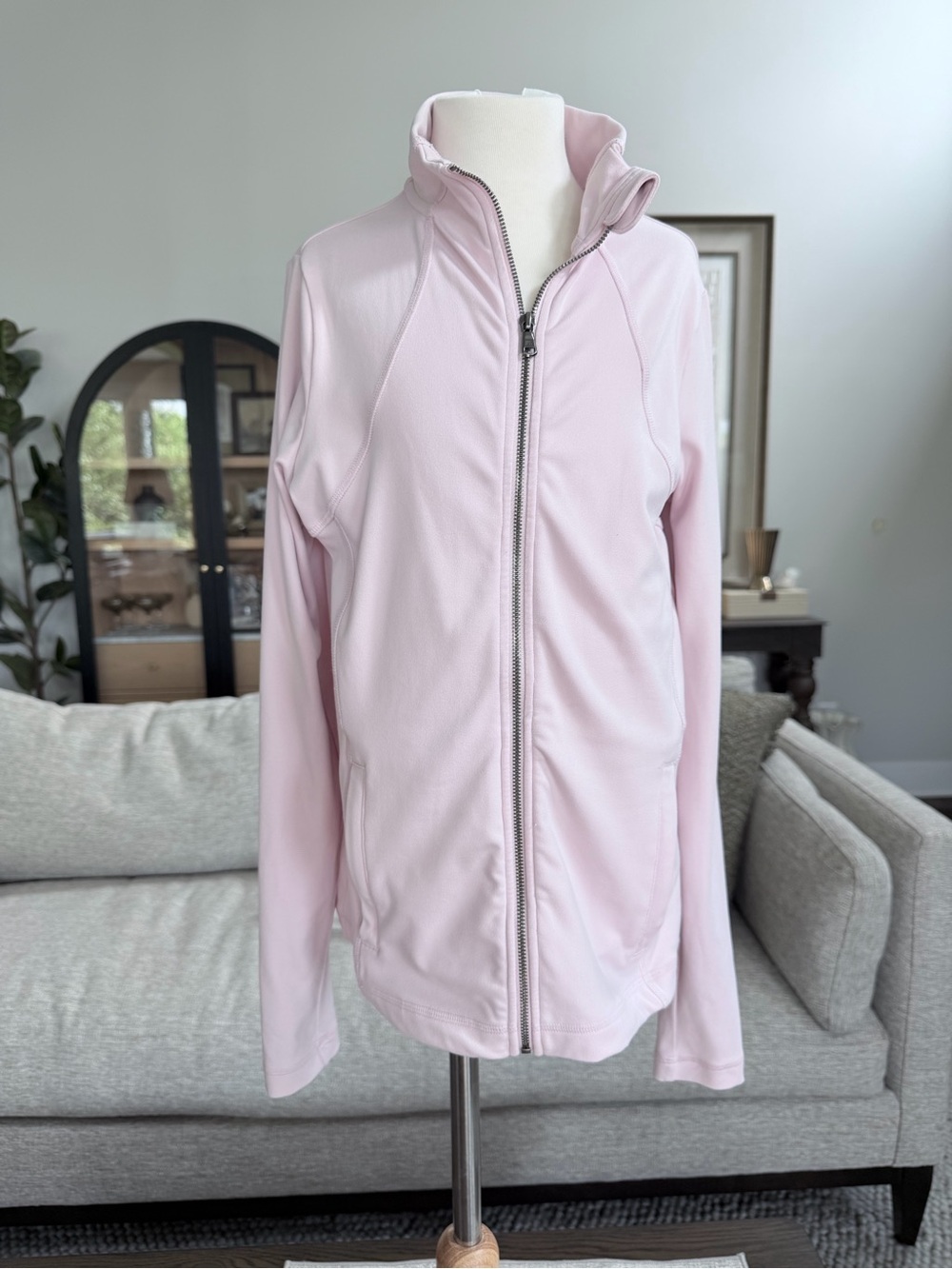 Gilly Hicks Women’s Small Pale Pink Full-Zip Jacket